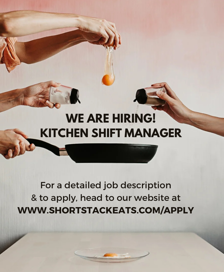 We’re hiring a kitchen manager at SSE! Have what it takes or know someone that does? Apply online:
shortstackeats.com/apply
#hiring #madisonwi #restaurantjobs #joinourteam