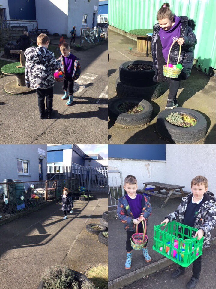 murrayfieldlc's tweet photo. Even more Easter fun for the P1 and P2-3 groups today at MLC with an egg hunt in the garden. We found them in, under, on and beside things 🐣 #where #whwords #prepositions https://t.co/AhA20VLOVX