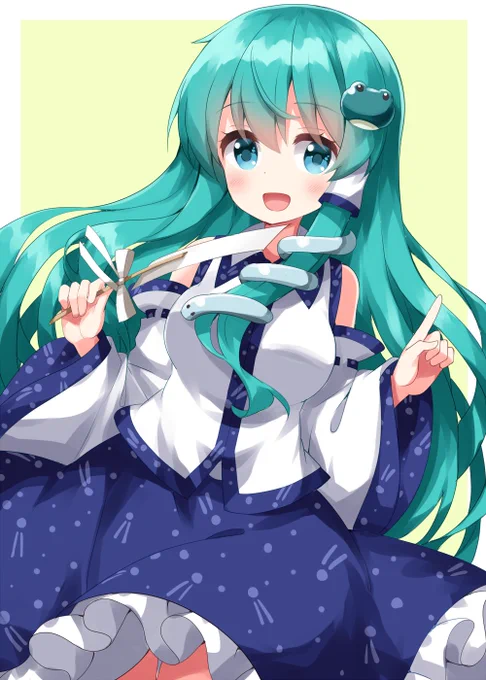 #深夜の真剣お絵描き60分一本勝負 東風谷早苗 