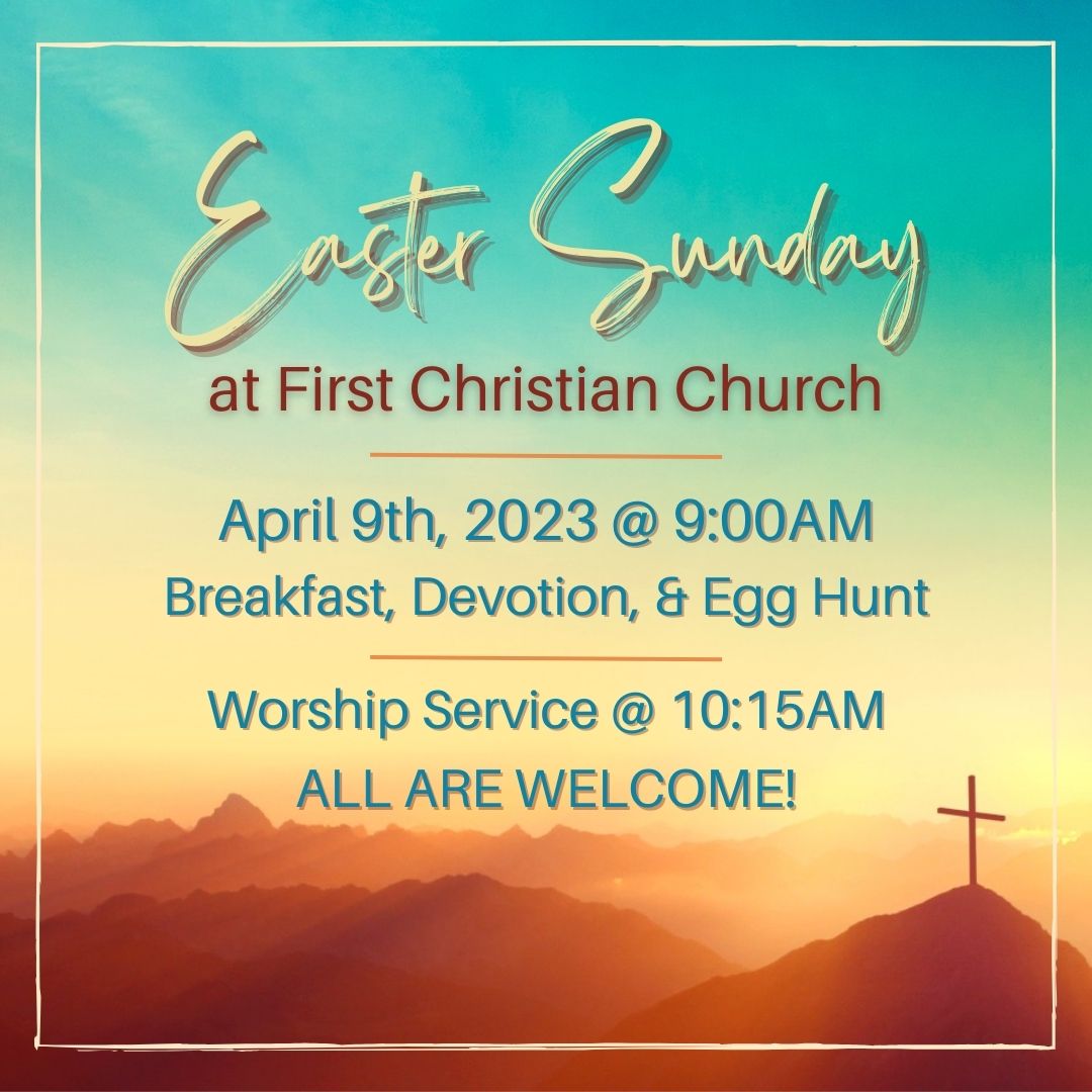 fccdocgc's tweet photo. Join us on Sunday, April 9th for our annual Easter Celebration! Breakfast will be served in the fellowship hall beginning at 9:00am, followed by a short devotion and an egg hunt for the children in attendance. Easter Sunday worship begins at 10:15am. All are welcome to attend! https://t.co/X7poJQ0qTF