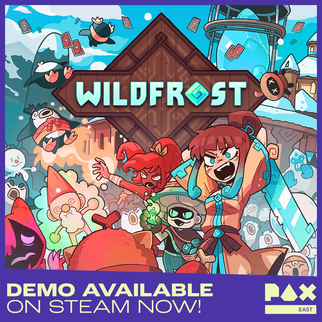 “What can I get in the <a href="/WildfrostGame/">Wildfrost ❄️</a> Demo?”🤔

💥4 battles per run + 7 possible mini-bosses
🦔23 companions to collect
❄️45 glacial items to experiment
🔄And endless replayability

🎮Download the demo and explore this charming roguelike deckbuilder!
➡️store.steampowered.com/app/1811990/Wi…