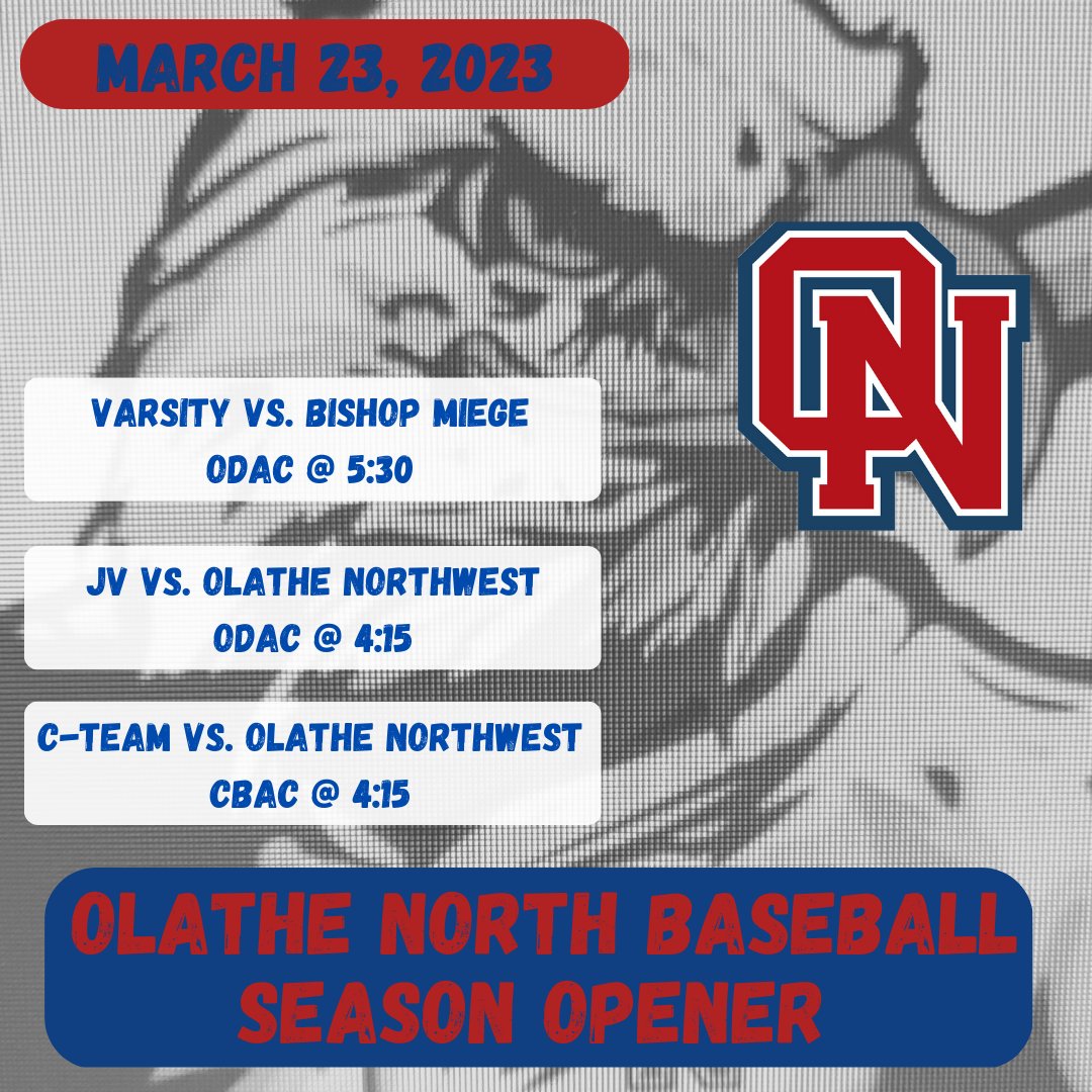 ONBsblBooster's tweet photo. 🚨LET'S TRY THIS AGAIN!!🚨
Opening day for 3 of our teams in the program today. Go show 'em what you got fellas!⚾️💪 @EaglesOlathe @KCHSBall @CoachLoecker @MetroSports_KC #timeforbaseball https://t.co/XjkFjfCzHa