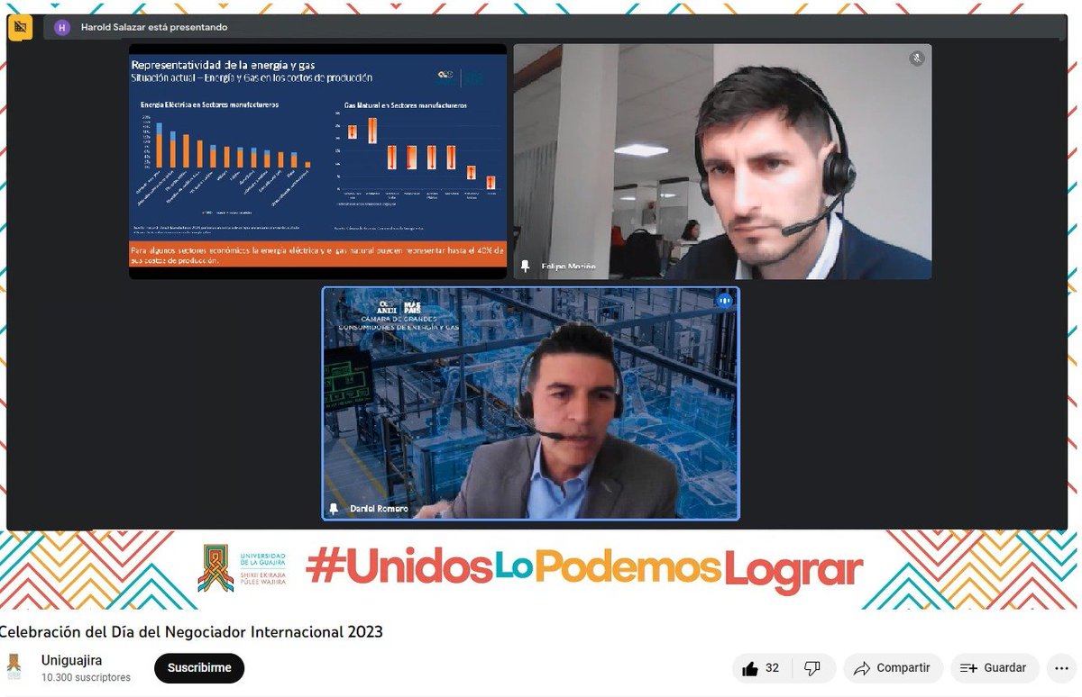 PrognegociosUG's tweet photo. Aportes de la ANDI en la conferencia "negociaciones internacionales en el sector energético"

✅ El reto para el Departamento es lograr su industrialización
✅ El gas natural es el combustible principal para la Transición energética

¿Sabías que Uniguajira le apuesta a este reto? https://t.co/JuIeDp3RSm