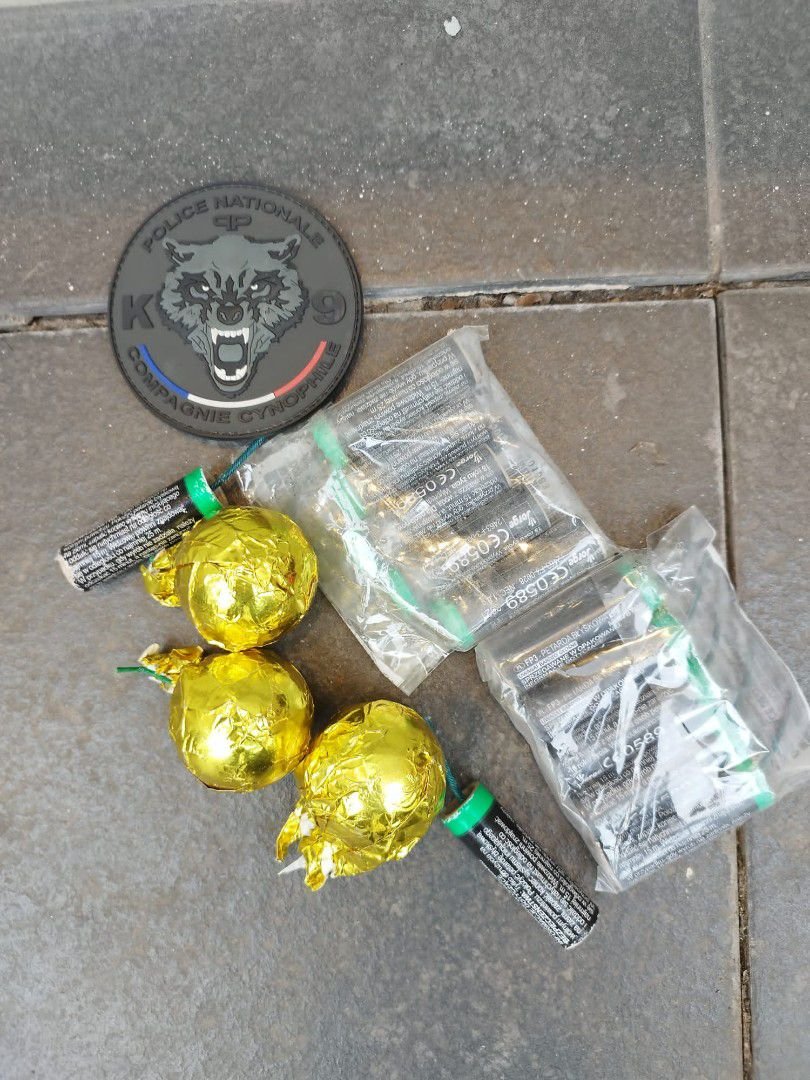 #Grève23Mars à #Paris | Interpellation d'un individu en possession de mortiers artisanaux et de pétards. ⬇️