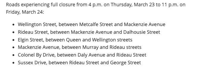 textcurious's tweet photo. if you are coming down to #versefest tonight for @riverbedreads &amp; the @VERSeOttawa Best of #Ottawa feature here are the road closures taking place in the area from 4pm onwards. may impact you depending where you are coming from. https://t.co/UbEtnn3Qsq