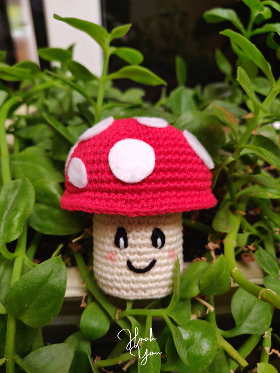 mdobleerre's tweet photo. Ya sabemos que la amanita muscaria es venenosa y no se puede comer, pero es que esta tiene una carita taaan adorable 😍 

📝 Patrón adaptado de @AradiyaToys 
🧶 Lanitas de @LanasRubi de @stracciatelas

#HookYouCrafts #crochet #amigurumi #mushroom #cute #handmade #fungus #amanita https://t.co/hDgWrrlrBN