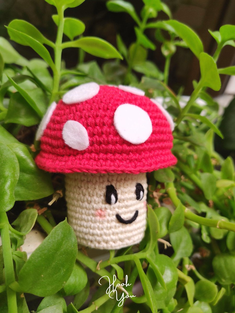 mdobleerre's tweet photo. Ya sabemos que la amanita muscaria es venenosa y no se puede comer, pero es que esta tiene una carita taaan adorable 😍 

📝 Patrón adaptado de @AradiyaToys 
🧶 Lanitas de @LanasRubi de @stracciatelas

#HookYouCrafts #crochet #amigurumi #mushroom #cute #handmade #fungus #amanita https://t.co/hDgWrrlrBN
