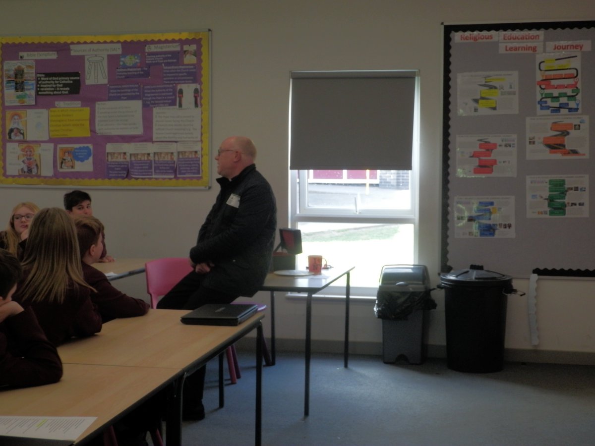 Today we welcomed Fr Paul back to meet the other half of Year 7 <a href="/SJHCVA/">Saint John Houghton CVA</a> ! WE learned about vestments and Mass and his life as a priest. Again there were some great questions from Year 7! Thanks again Fr Paul!
