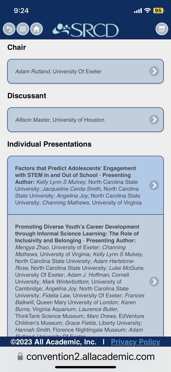 Starting soon (10am) at #SRCD23: our symposium on STEM Inequity in Room 151 E-F!