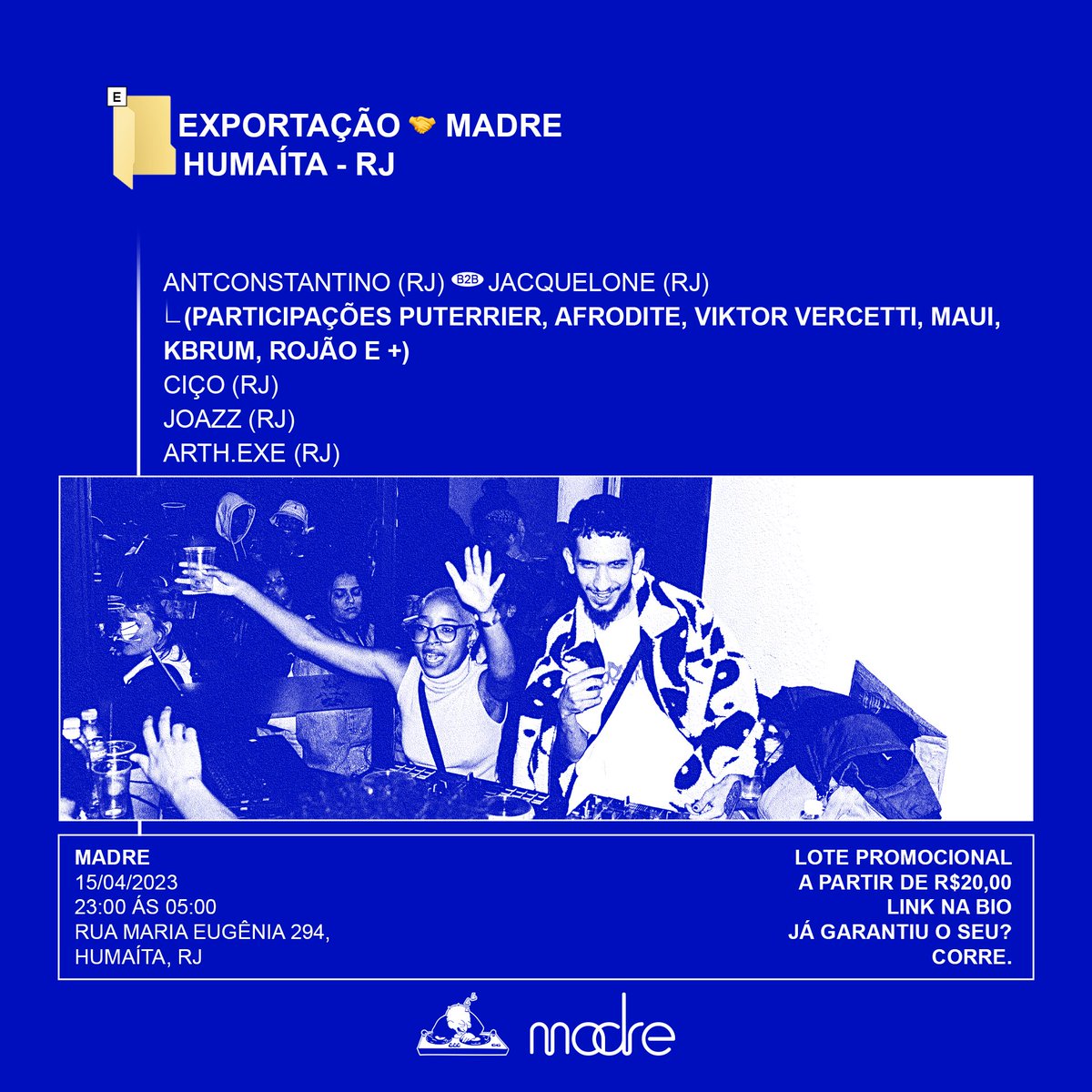 LeigoRecords's tweet photo. Olá Rio de Janeiro, vamos brincar?
Dia 15/04 temos uma brincadeira com vocês no Madre. 

Lote promocional a R$20,00.
Garanta já o seu ingresso.

https://t.co/Mgj6Z9MC5Z https://t.co/O8L1qS7v4c