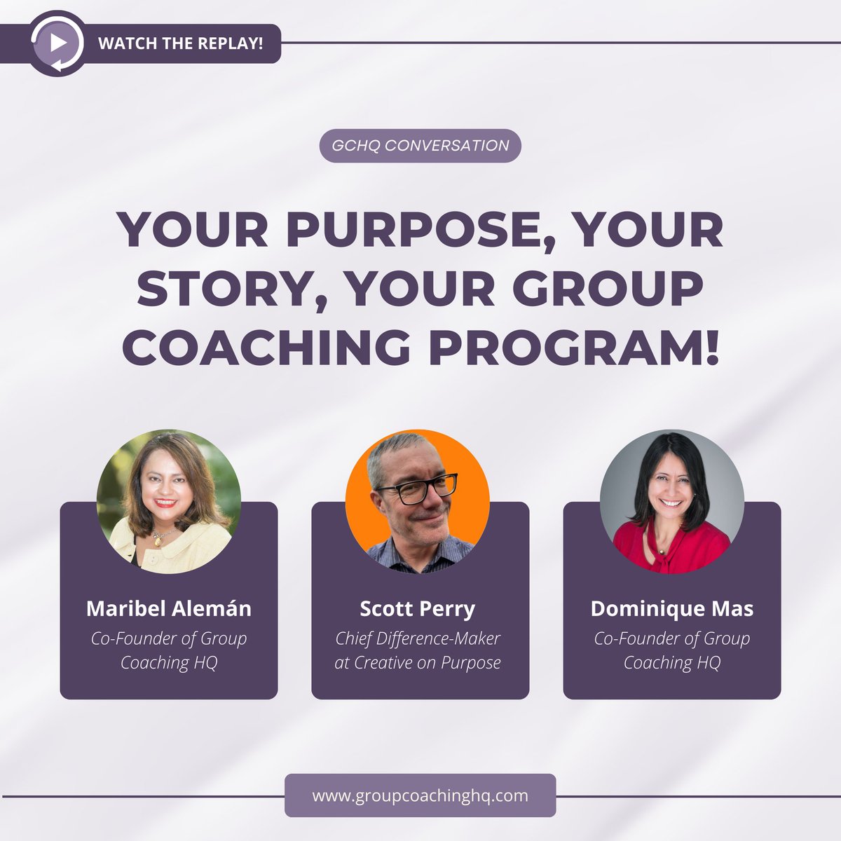 GroupCoachingHQ's tweet photo. Do you want to personalize or bring more of yourself in the design of your group coaching program? Explore how to create programs that reflect your own purpose and story as a coach by watching our previous conversation with Scott Perry!

📺 : https://t.co/z67XuqD97N https://t.co/FA5wKWuMm7