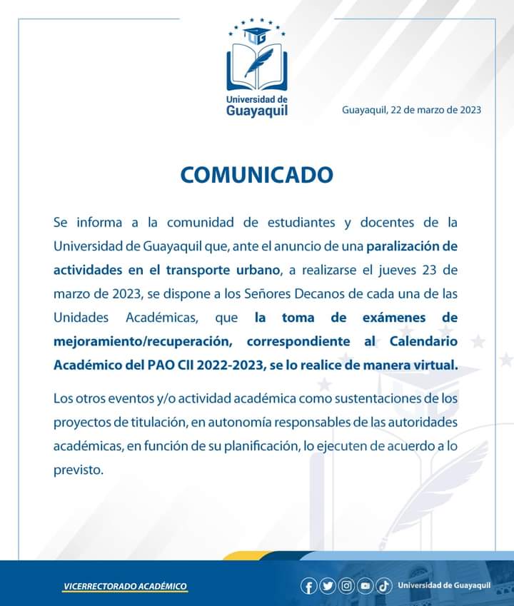 ContratadosUG's tweet photo. @PacoRector @SofiaLovato_ug @UdeGuayaquil hasta cuándo la alcahuetería de la virtualidad? se suspende la presencialidad y se ordena tomar examen de recuperación virtual, todos pasan cuando se toma virtual y apenas 3/10 cuando es presencial, dónde queda la excelencia académica? https://t.co/ifm44jjQe4