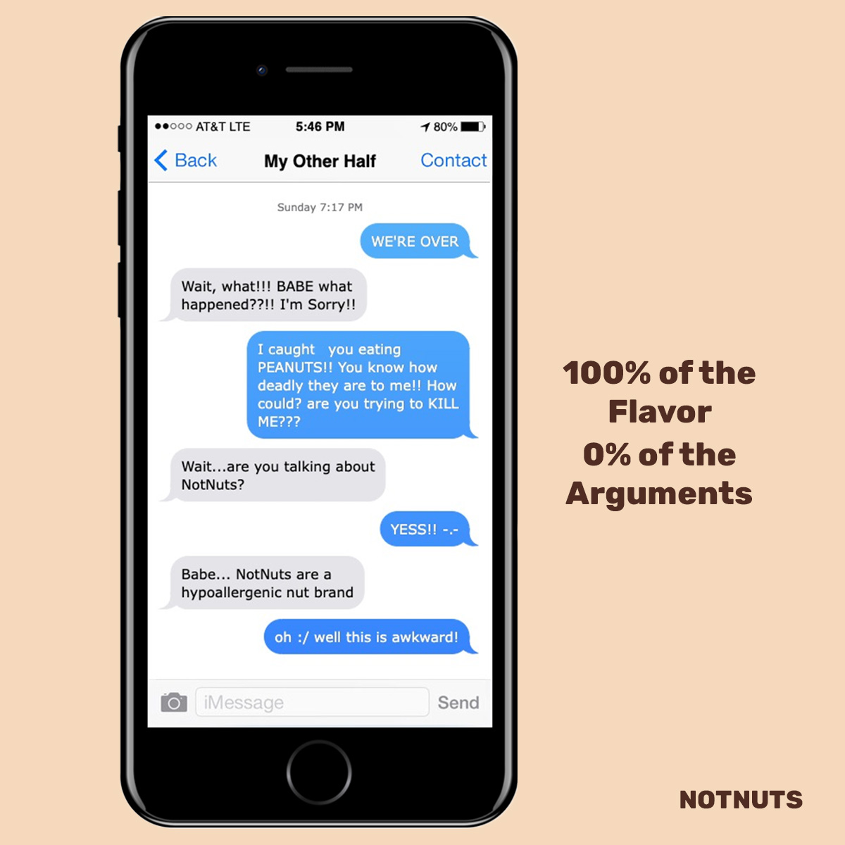 WeAreNotNuts's tweet photo. We will never cut between you and your partner!! 
#love #peanuts #nuts #breakup https://t.co/RfemQLJ6w1