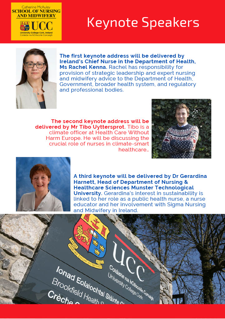 We are really looking forward to our Annual Research Conference on Friday, 31st of March from 9.00-16.00! See below for details on our excellent keynote speakers! To register, please click here: bit.ly/3YpoXGn #Nursing #Midwifery #Sustainability #uccnursmid23