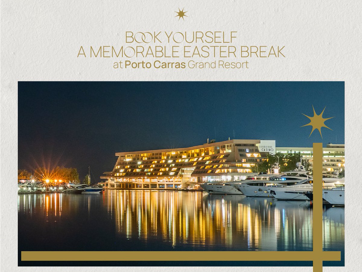 💫 Spend your Easter holidays at the ultimate beach resort in the Mediterranean, and make this Easter break as memorable as it gets!
Easter time at #portocarras!
#portocarrasgrandresort #visitgreece #sithonia #halkidiki #chalkidiki #summer2023 #easter2023 #easterbreak #easter