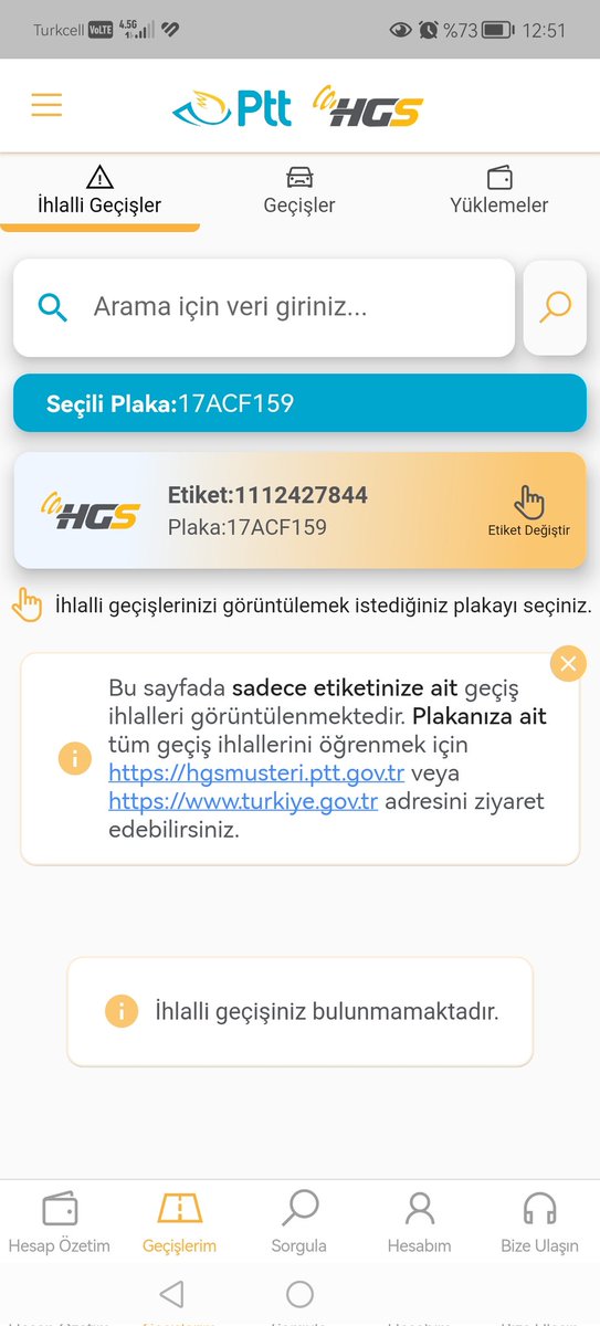 Mr_Turkmen's tweet photo. @aydinagaoglu hocam, 2022de aracimla Canakkaleden Ankaraya giderken 46,5 ₺ lik Kuzey Marmara Otoyolunu (özel yol) kullanmisim. Ancak HGS kartimda 30 ₺ kaldigi icin bu ucreti cekmemis ve cezaya düşmüş.Seyahatlerimden sonra birkac gun arayla HGS mobil uygulamasinin+ @tukonfed https://t.co/mWAOYMdac6