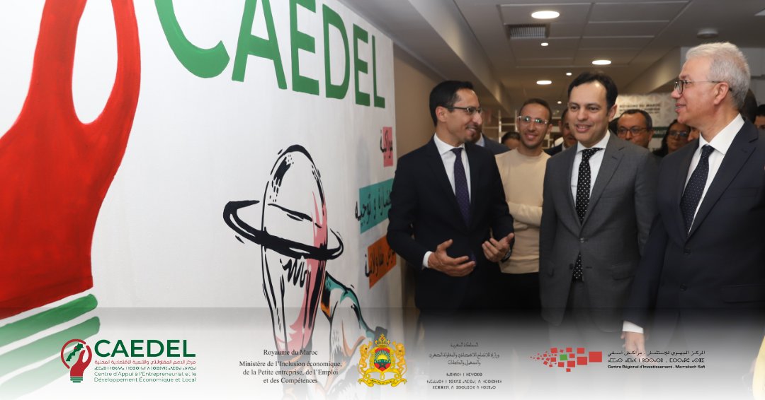 crimarrakechsaf's tweet photo. Les CAEDELs enfin ouverts, et à la disposition des jeunes de la région!
Le coup d'envoi officiel des Centres d'Appui à l'Entrepreneuriat et au Développement Économique Local à été donné hier...
#caedels #entrepreneu #appui #entrepreneuriat #business #ecosysteme
@WorldBank https://t.co/kDVAlptX8B