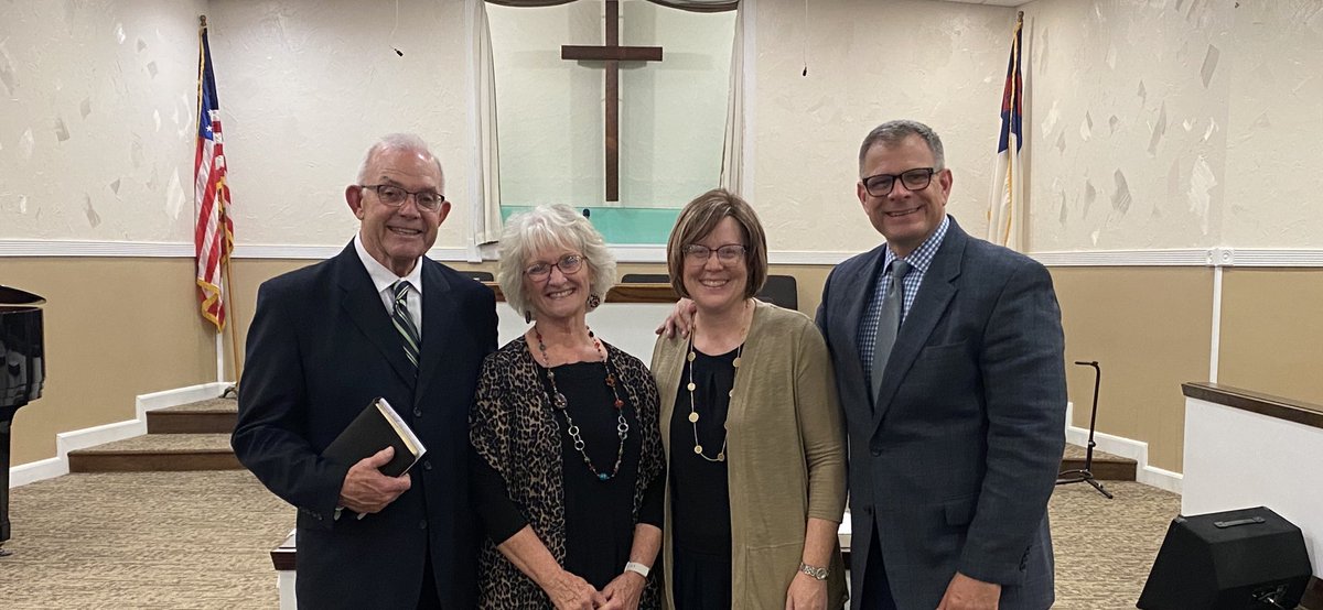 ThomasR_Smith's tweet photo. Finished our revival meeting last night with Bible Baptist Church in Sapulpa, OK. It was a great blessing to get to know this church better and serve alongside Pastor M. W. Lawrenz and his wife. Great people! Never get over the wonder that God would let us serve Him. https://t.co/tZ9o9Tyf1h