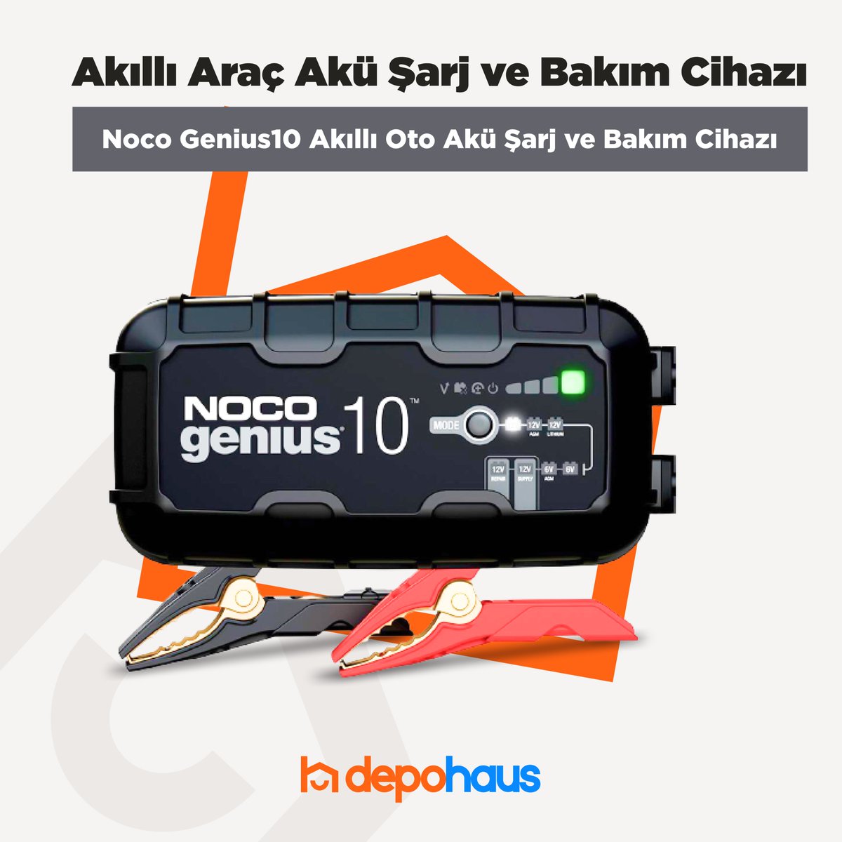 depohaus's tweet photo. Noco Genius10 6V/12V 230A Akıllı Akü Şarj ve Akü Bakım/Desülfatör/Power Supply

Ürün ayrıntılarını incelemek için: https://t.co/1CWigKv3mJ

#depohaus #yapımarket #onlinealışveriş #akü #aküşarjcihazı #fırsat #fırsatürünleri #kampanya #indirim #indirimliürünler #uygunfiyat https://t.co/WOwwc9Klai