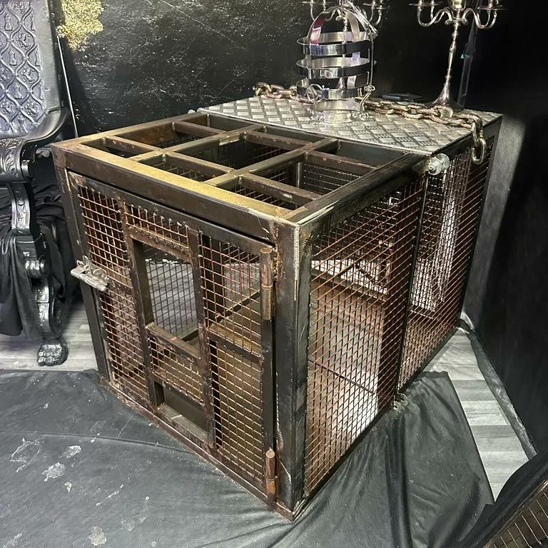 IronPunkFactory's tweet photo. Une superbe cage pour @THEPrincePunk 🔥
#bdsm #bdsmstuff #cage #bdsmgay https://t.co/edTdKVTA58