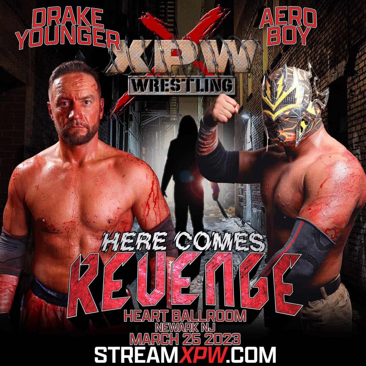 blklkp's tweet photo. SAT NIGHT ITS GOING DOWN FOR REAL!

@THEXPWWRESTLING #INVADES THE HEART BALLROOM IN #NEWARKNJ W/ #XPWHERECONESREVENGE!!! 

@REALSOULTAKER BATTLES @FANTASTIC1WK 

@NEOSHOOTER V @KITOSBOURNE V @JJ_ALLIN 

#TheBody MEETS #BIGFNJOE 

@DRAKEWUERTZ FIGHTS @AEROBOYOFICIAL!

#WatchXPW https://t.co/TF2LwkBGTf