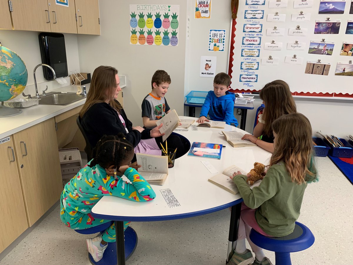 Students reading and discussing literature with Mrs. Szkaradnik! Love seeing the small group work and discussions!  <a href="/Methacton/">Methacton Schools</a> <a href="/szkaradsquad/">Amber Szkaradnik</a>