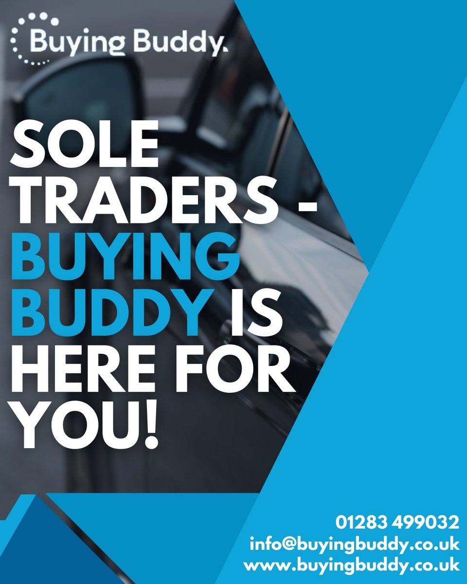 Buying_BuddyLtd's tweet photo. Don't work in a main dealership? Not a problem!
Not only do Buying Buddy work with main dealers, we also deal with VAT-registered sole traders.
If you're looking for assistance with sourcing and disposing of used vehicles, call 01283 499032.
#SoleTrader #MainDealer #UsedCars https://t.co/JWGzUEblF2