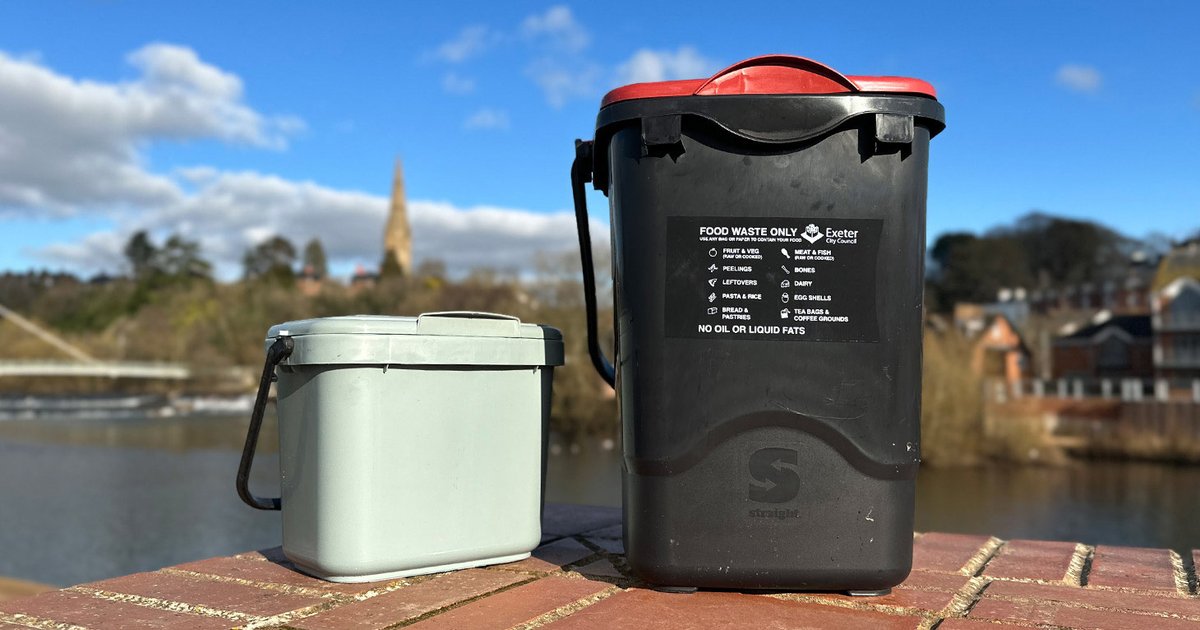 More properties in Exeter will be getting kerbside food waste collections soon.

The latest areas of the city to benefit from the roll-out will be parts of Heavitree and Polsloe, where 1,596 households will start on the scheme from 5 April.

Read more: news.exeter.gov.uk/more-than-1-50…