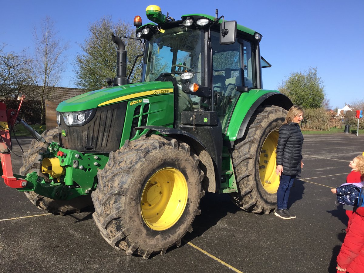 Acorn Class enjoyed a visit from the local farmer on Wednesday. They all got to sit in the big tractor, what a treat! Thank you Farmer Pye!