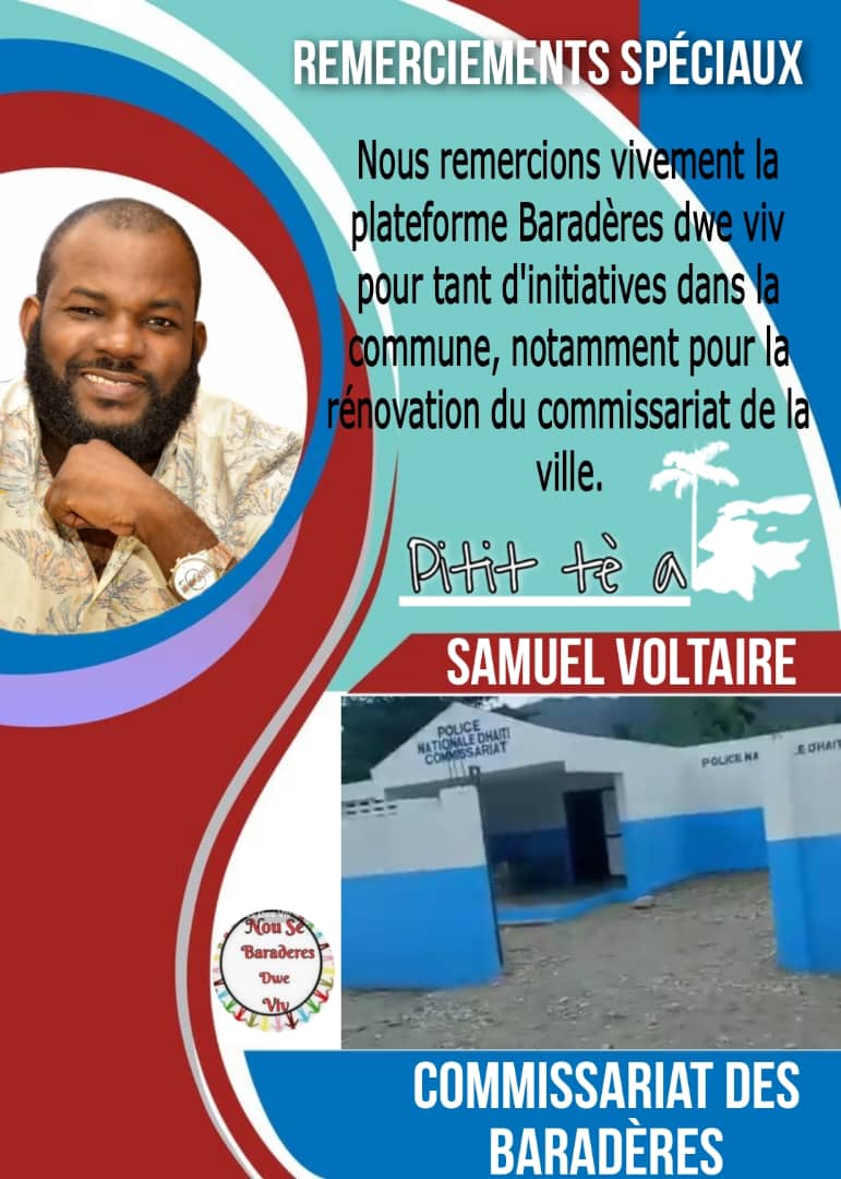 Novadomination's tweet image. Salouwe konpatriyòt yo, Baradè se lakay mwen, tan m, san m, pasyon m se pou li. Pale byen de li se de mwen ou pale byen, pale mal de li se idem pou mwen. Fèl mal, fèl soufri, fèl ditò se zantray mwen menm ou rache paske mwen makonnen avè l, men fè l byen tou se pou mwen ou fè l.