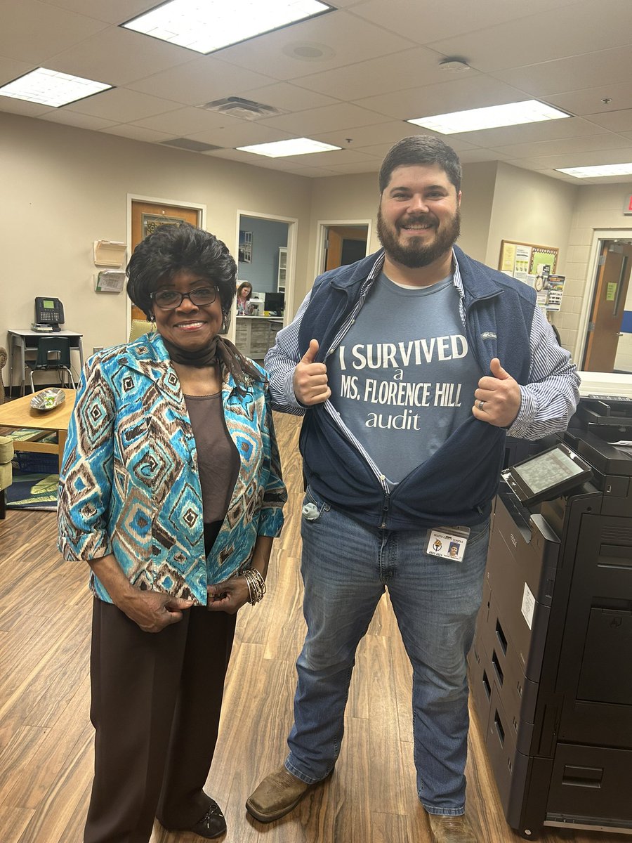 I survived! Everybody knows Ms. Hill is the most thorough during audits.  <a href="/TweetDCS_LCES/">LCES</a>’s teachers make it easy! #TeamDCS