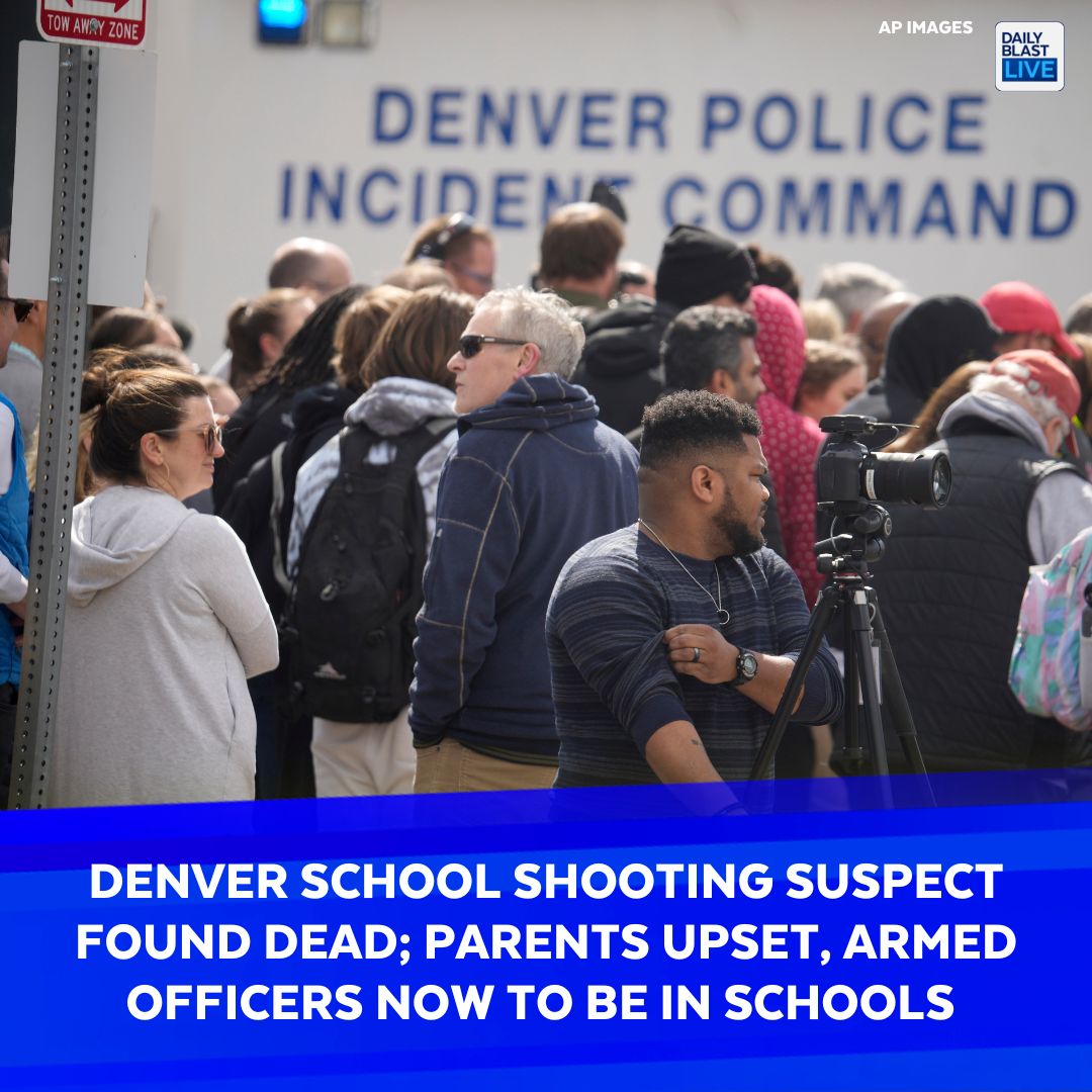 dailyblastlive's tweet image. The suspect accused of shooting two Denver school administrators at East High School Wednesday has been found dead. 

▶️bit.ly/4063iVg

#Denvershooting #schoolshooting #denver #colorado #easthighschool #easthighschooldenver