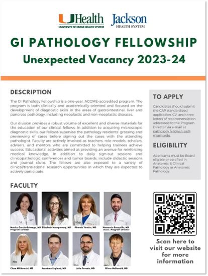 LATE BREAKING NEWS!! ⁦<a href="/UMiamiPathology/">UMiami Pathology</a>⁩ ⁦<a href="/LizMontgomeryMD/">Elizabeth Montgomery, MD</a>⁩ ⁦<a href="/RhondaYantiss/">Rhonda Yantiss</a>⁩ ⁦<a href="/MonicaGarciaBu2/">MonicaGarciaBuitrago</a>⁩ #path Twitter