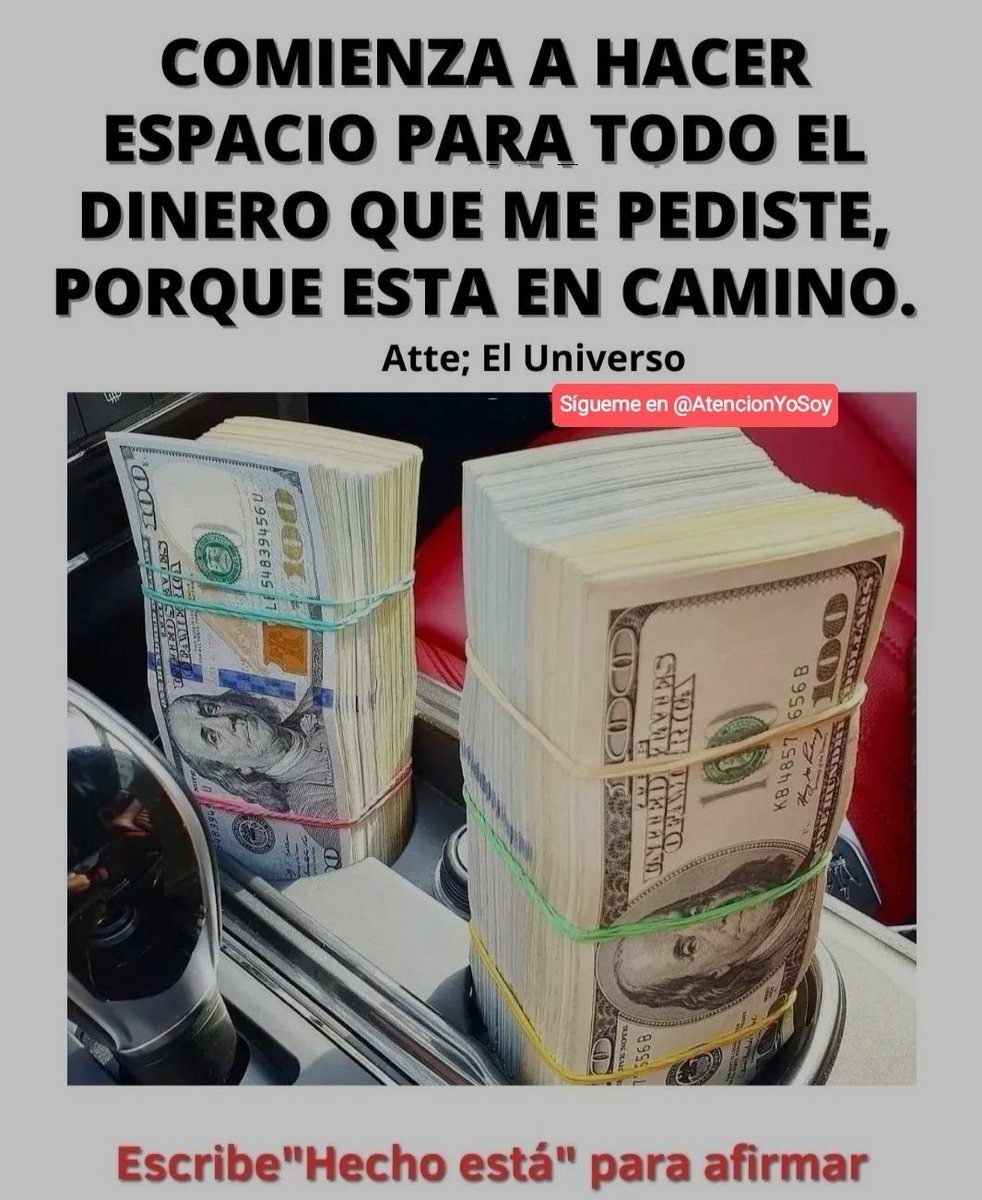 🙏✨🌟Tip Abundancia🌟✨🙏

DECRETA: ASÍ ES

Recuerda que sentirse así es clave.

✨Hecho Está✨

🌟Acuérdense de darle a la campanita en mi perfil 👉🔔 para asegurarse que puedan ver mis tweets y Seguirme🌟