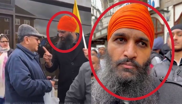 TheSpeakTruth's tweet photo. @DalKhalsaUK  a message to this #Khalistani terrorist of Guru Singh Sabha Southhall

Hopefully you don't end up like Moosewala or you may.

"Gujarat vich ladai karenge ji?" https://t.co/lackZ9a4sH