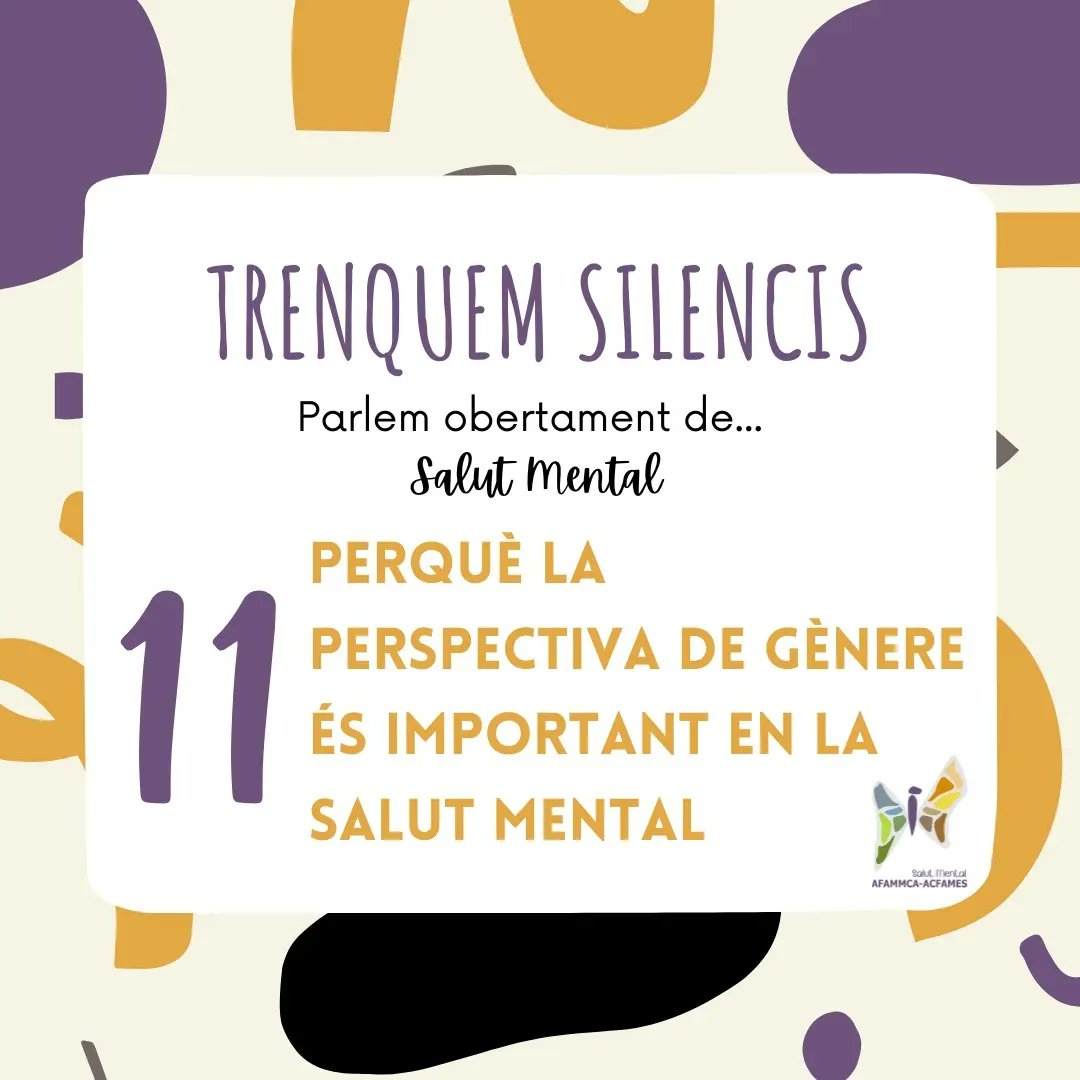 afammca's tweet photo. Les dones amb problemes de SM pateixen una doble discriminació. D'una banda, pel fet de ser dones i, d'altra banda, per patir una discapacitat relacionada amb la imatge social estigmatitzada sobre la SM

#salutmental #saludmental #trenquemestigmes #foraestigma #equipAsalutmental https://t.co/aeELQ0ZdCJ