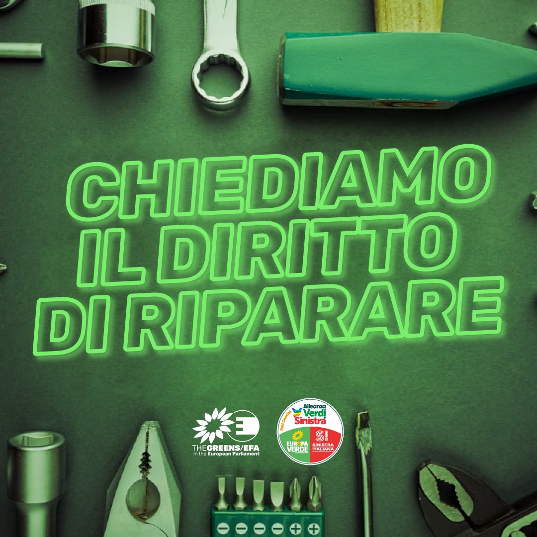 Grandi notizie! 🥳 La Commissione 🇪🇺ha pubblicato la proposta per il #RightToRepair! Abbiamo chiesto:
🪛garanzia a vita
🪛punteggio di riparazione
🪛 riparazione conveniente
🪛 pezzi di ricambio convenienti e accessibili
#Gogreen