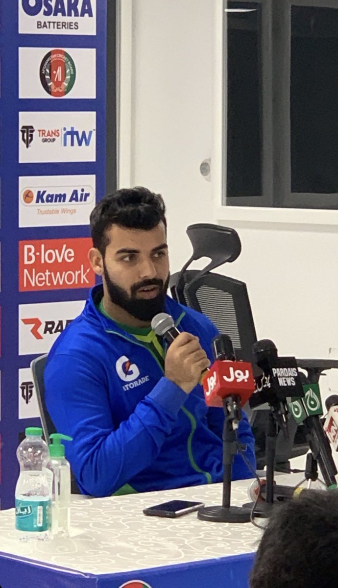 Shadab Khan press conference ahead of the Afghanistan T20i series…