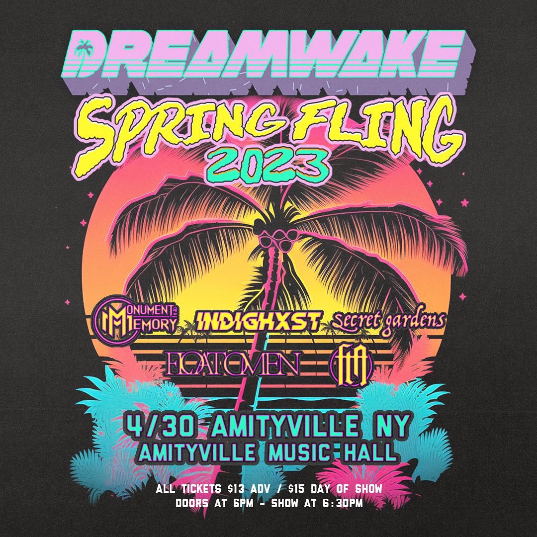APRIL 30th we return to the stage with <a href="/dreamwakect/">D R E A M W A K E</a> &amp; more!

this will be our first show since 2019 &amp; a lot has changed. whether you’re new to us or been rocking with us since way back, pop out for a good time. 

tickets on sale 3/24 @ 10 AM via <a href="/dicefm/">DICE</a> - bit.ly/40bIGLe