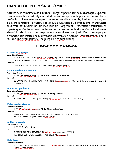 nanodialogos's tweet photo. El pròxim 25 a les 18h us presentem l'espectacle "Un viatge atòmic", un espectacle que combina #música, #poesis i la #història de l' #àtom

Lloc: Teatre parroquial de Sant Miquel dels Sants
c/ de l’Escorial 163

#art #ciència

Més info en imatges https://t.co/Ycn8jB9yZL