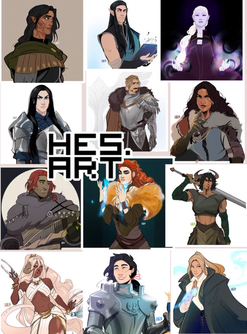 A slice of the March sketch comms. A good batch!! I had so much fun getting to do some looser drawings again. These are all OCs and it was a pleasure to sketch them for their owners 🫶 