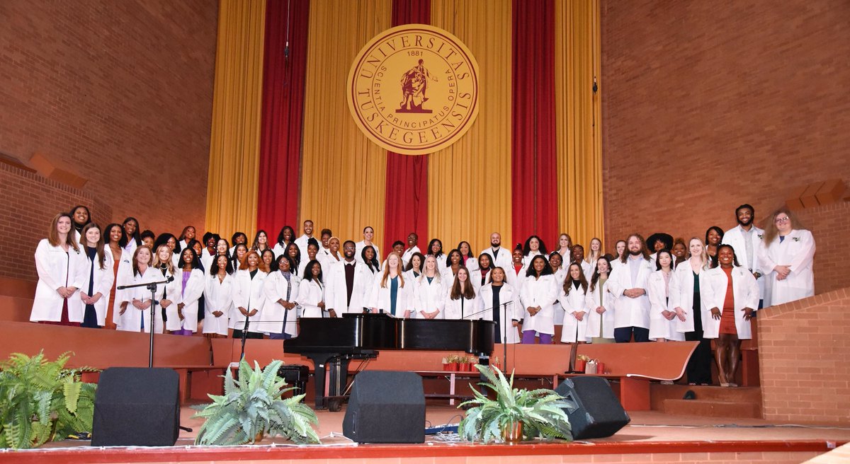 TUSKEGEE UNIVERSITY (@TuskegeeUniv) on Twitter photo 2023-03-23 15:45:14 The Tuskegee University College of Veterinary Medicine held its annual White Coat Ceremony, welcoming 63 third-year veterinary medicine students. The ceremony marks the transition into the clinical phase. Read more here: tuskegee.edu/news/tuskegee-… #RYSTuskegee The Tuskegee University College of Veterinary Medicine held its annual White Coat Ceremony, welcoming 63 third-year veterinary medicine students. The ceremony marks the transition into the clinical phase. Read more here: tuskegee.edu/news/tuskegee-… #RYSTuskegee