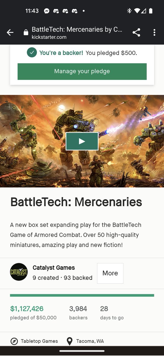 Battletech Mercenaries Kickstarter is having a pretty good first half hour. kickstarter.com/projects/cgl/b…