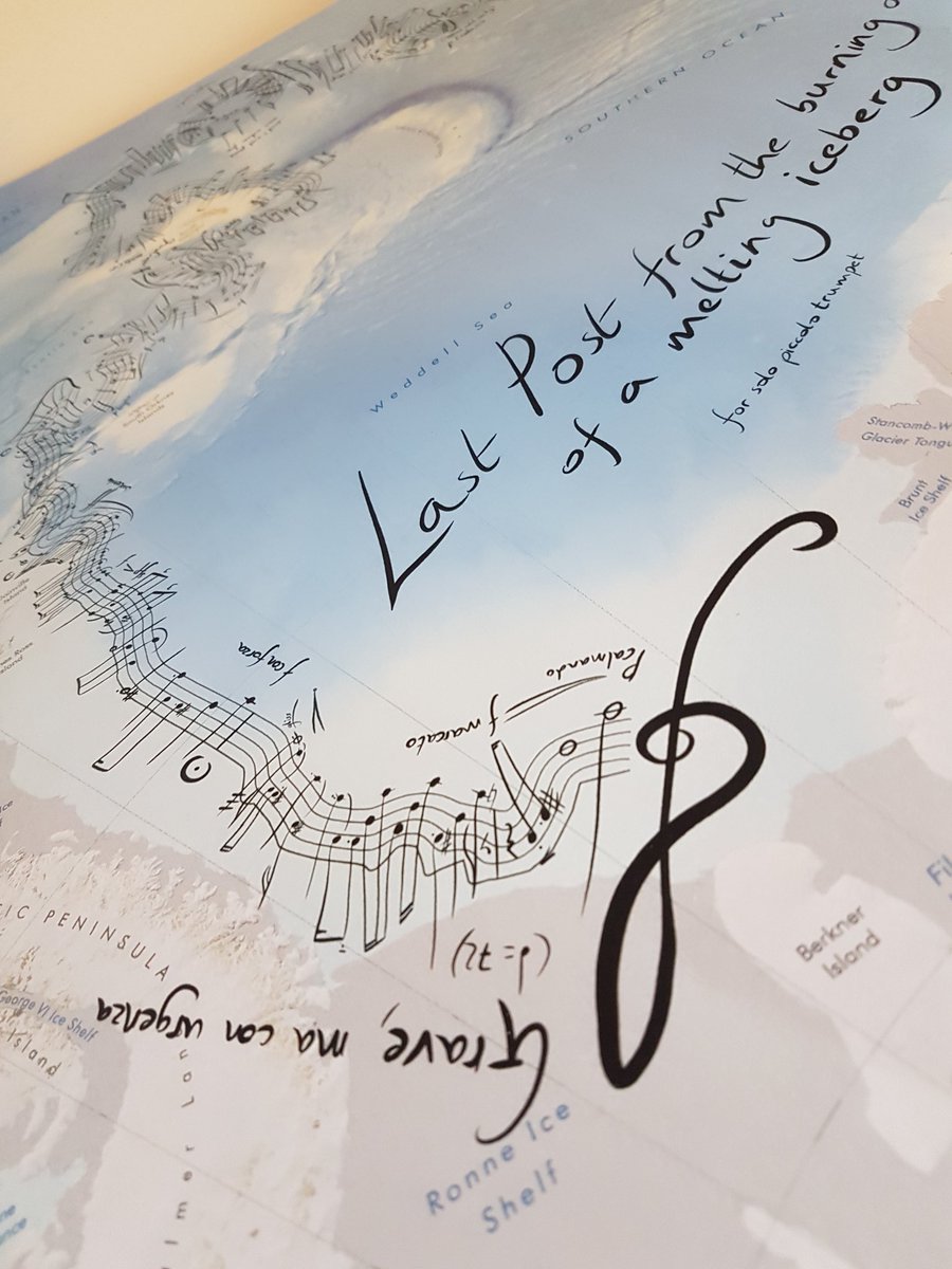 Very excited to announce my latest map composition 'Last post from the burning deck of a melting iceberg', available to view as a score, video and blog post! 
bas.ac.uk/blogpost/last-…

Made in collaboration with <a href="/BAS_News/">British Antarctic Survey 🐧</a> and performed by the incredible <a href="/SDesbruslais/">Simon Desbruslais</a>
#NewMusic