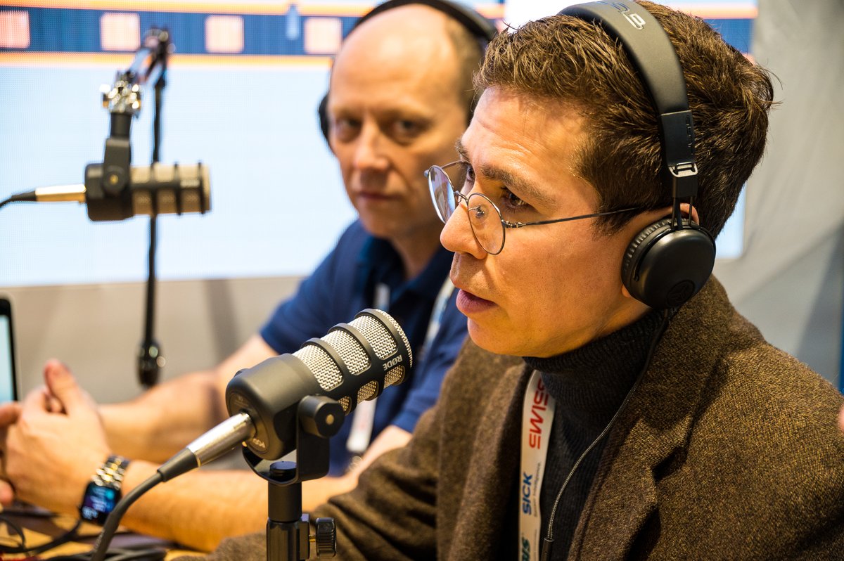 RajantCorp's tweet image. The Rajant booth at ProMat in Chicago was buzzing this week. The New Warehouse Live Podcast, with Kevin Lawton recording Rajant partnership and success stories. 
#Rajant #PrimeRobotics #GraySolutions #UVify #Tradeshow #ProMat2023 #NewWarehouseLive