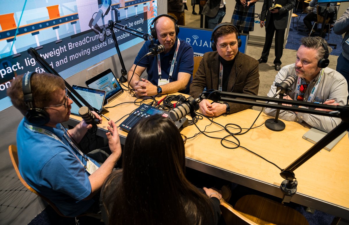 RajantCorp's tweet image. The Rajant booth at ProMat in Chicago was buzzing this week. The New Warehouse Live Podcast, with Kevin Lawton recording Rajant partnership and success stories. 
#Rajant #PrimeRobotics #GraySolutions #UVify #Tradeshow #ProMat2023 #NewWarehouseLive