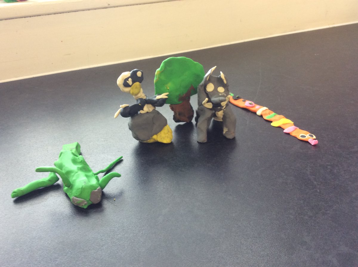 WhitewaysY1's tweet photo. In Year 1, we have been learning about Africa this term. We have been modeling with plasticine to make African animals. π#Whiteways #Y1 #Africananimals https://t.co/j5bTZ2cQGU