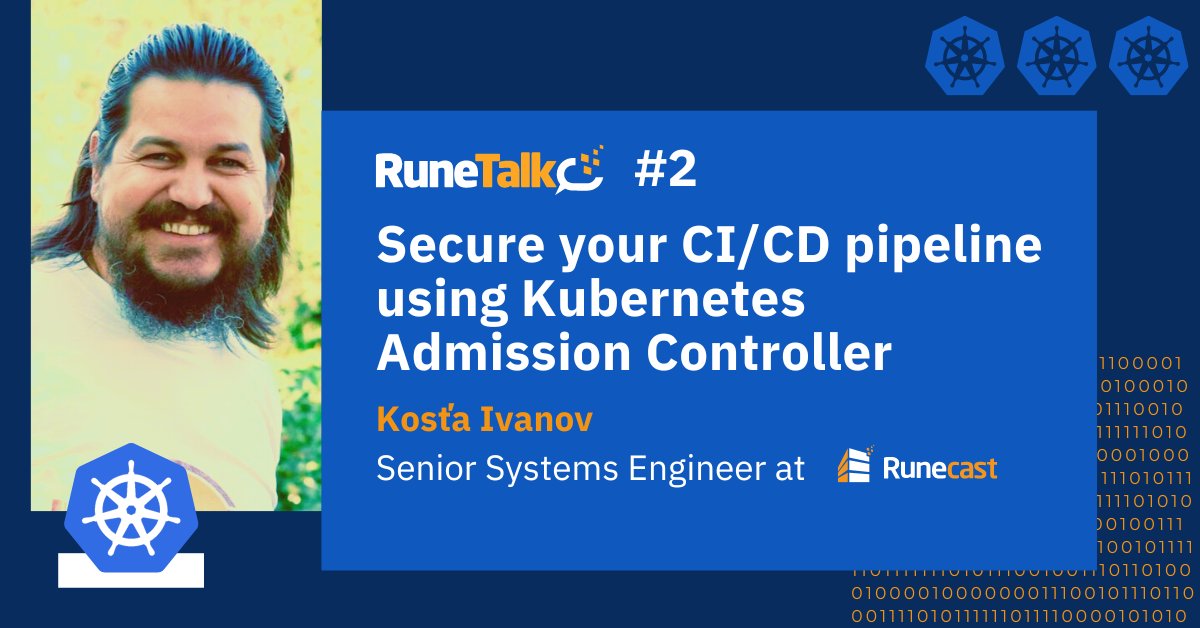 Welcome our 3rd speaker Constantin Ivanov! Prevent your #Kubernetes/#K8s clusters from executing vulnerable code or violating best practices.

🗓 Join us on April 4 at 6 pm in Music Lab (Brno, CZ)

Hurry, only a few seats left! 👇
hubs.li/Q01Gfqzy0