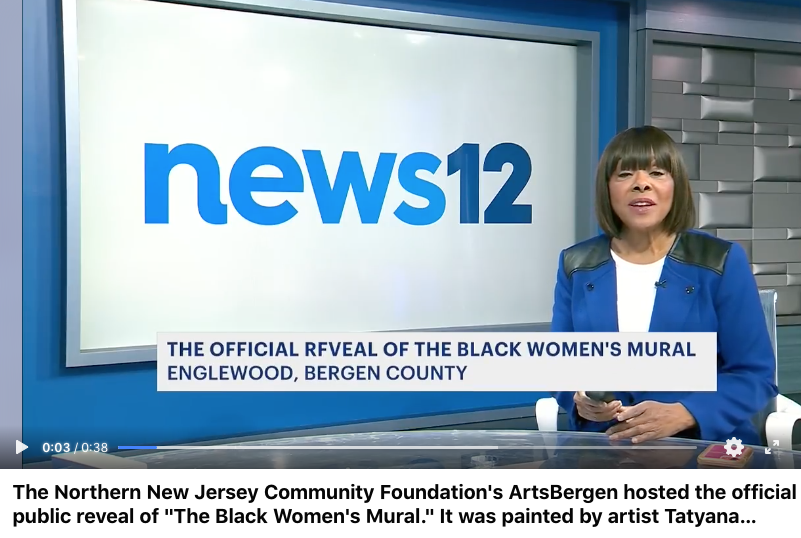 LuhrsAssocPress's tweet photo. During #WomensHistoryMonth, watch @News12NJ's story re: the #Blackwomen's mural on @WRICsince1973 in Englewood showcasing #Blacksuffragists and women in #NJ.
Thank you🙏 @DellaCrews12 for keeping us informed.
▶https://t.co/fSjamNq4JW
@NJArtsCouncil @jerseyarts #JerseyArts https://t.co/wDYDftGGVb
