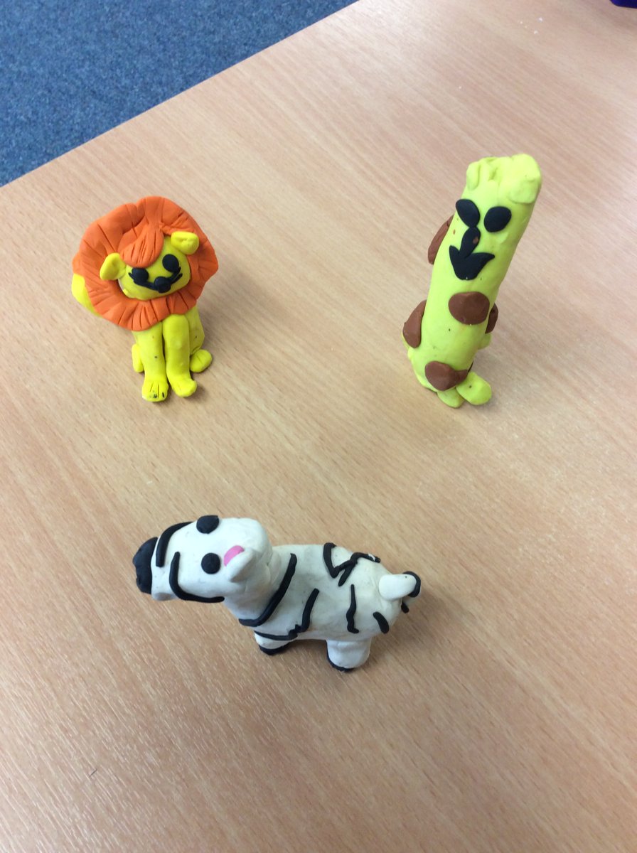 WhitewaysY1's tweet photo. In Year 1, we have been learning about Africa this term. We have been modeling with plasticine to make African animals. π#Whiteways #Y1 #Africananimals https://t.co/j5bTZ2cQGU